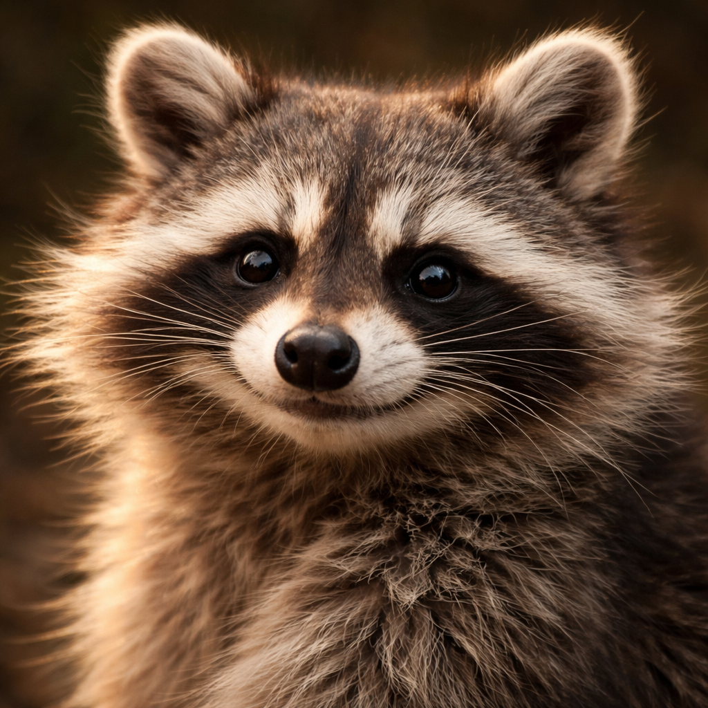 Dazzling raccoon